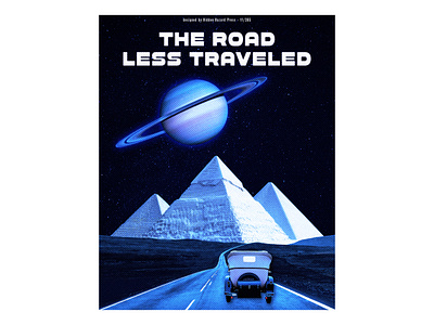 Day 11: The Road Less Traveled adobe photoshop design graphic design poster poster art poster design typography