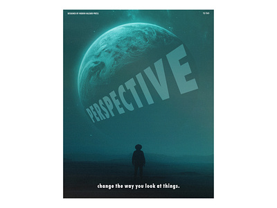 Day 13: Perspective adobe photoshop design graphic design poster poster art poster design typography