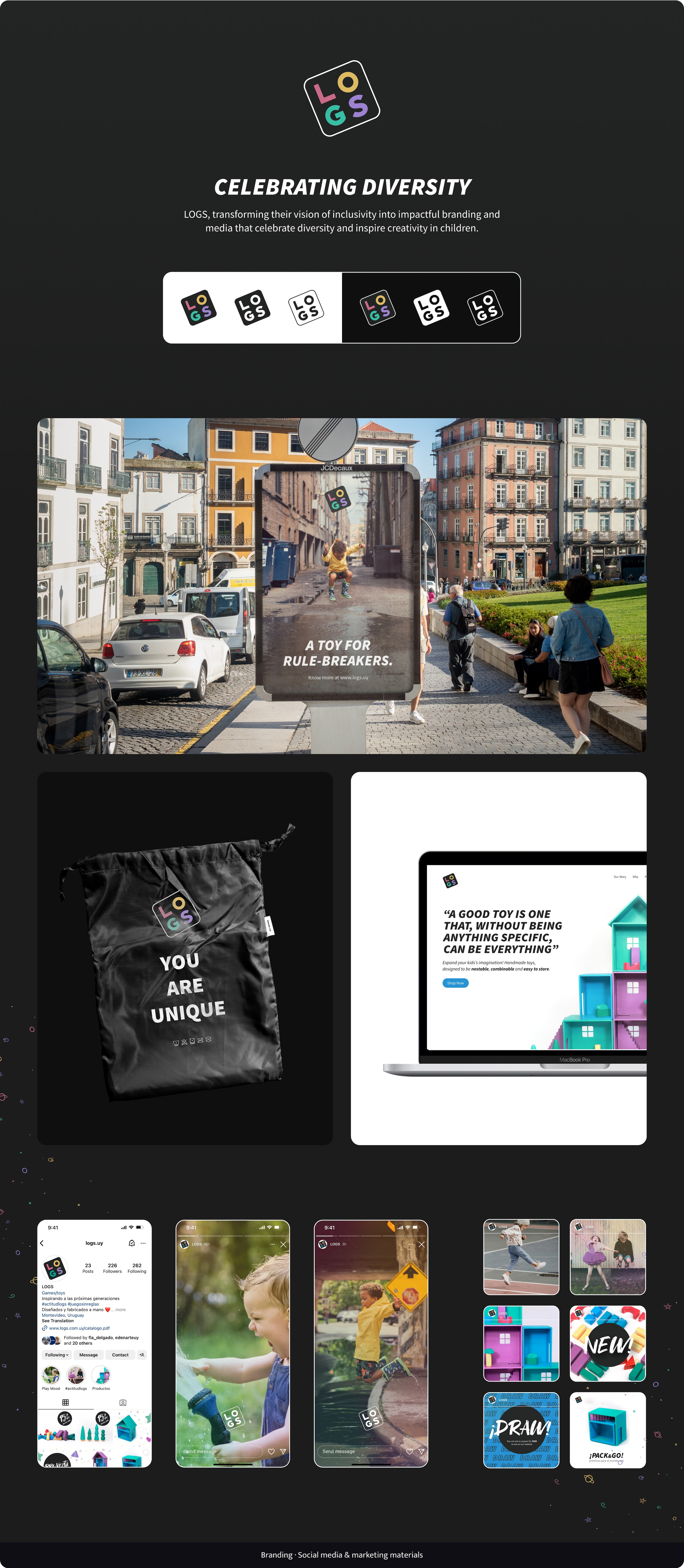 LOGS – Branding & Social Media Design branding graphic design logo marketing social media ui web design