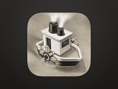 Steamboat iOS App Icon - Unused app icon design ios app icon steamboat