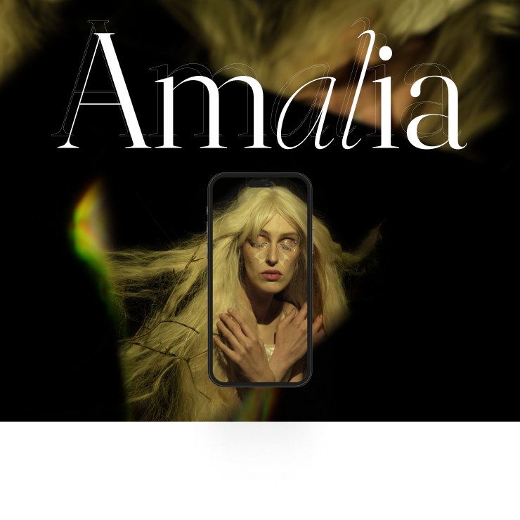 Amalia / Portfolio animation app branding design graphic design illustration lading page logo minimal portfolio typography ui ulux ux vector web web design web designer website