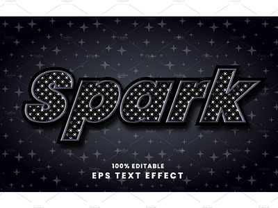Spark Modern Text Effect Layer Style