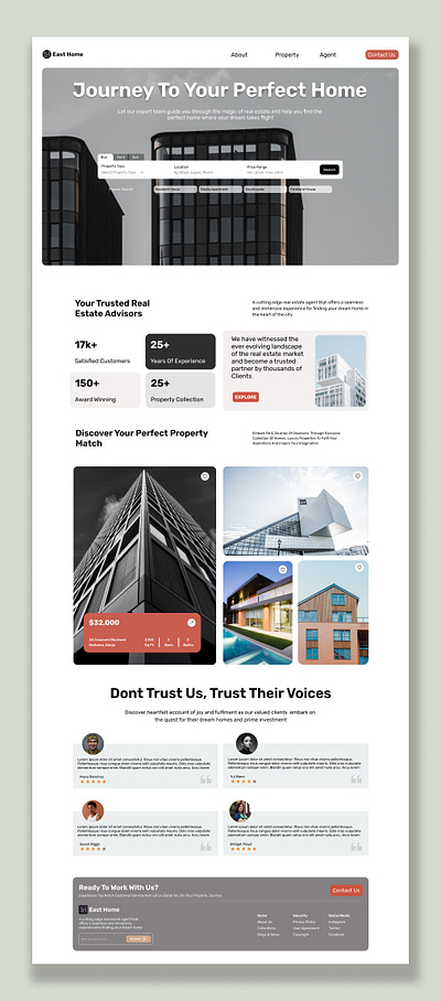 (Daily UI Task #003) Real Estate Landing Page 003 dailyui devanddesign figma landingpage ui webdesign