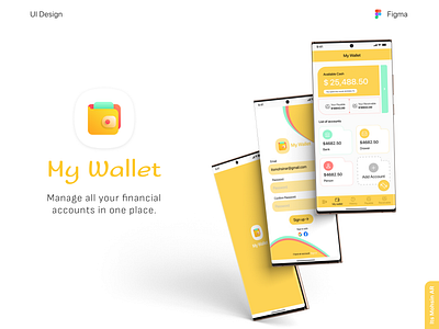 Wallet App UI Design bank app design finance finance app financial app ui ui design ui ux uidesign uiux ux wallet app