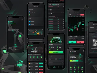 Coin app collection app design graphic design icon illustration ui ux