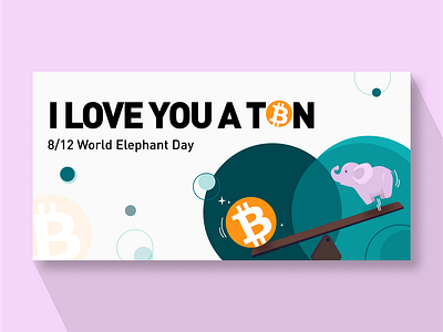 World Elephant Day graphic design illustration