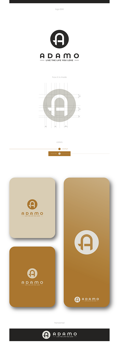 ADAMO - Logo design clean design graphic design letter a logo modern simple vector