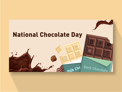 Chocolate Day graphic design illustration