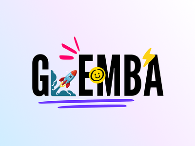 GEMBA Web Header branding design graphic design icon illustration vector
