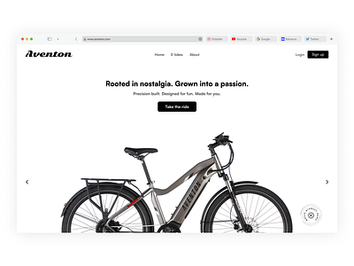 Daily UI Day #35 app bike landing page branding daily ui day 35 dailyui design designinspiration designoftheday e bike landing page e bike website e commerce landing page graphic design illustration landing page logo product landing page product website ui website