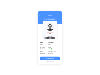 Daily UI Day #37 app branding daily ui day 37 dailyui design designinspiration designoftheday employee card employee id card graphic design id id badge id card illustration logo ui