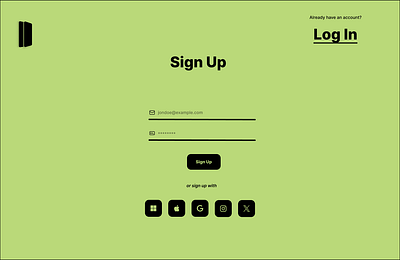 Daily UI 001: Sign Up Page. daily ui ui design web design