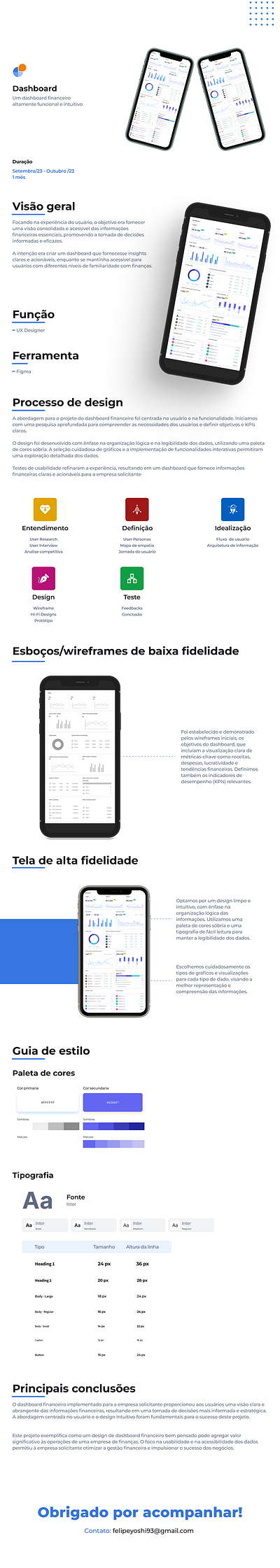 Dashboard Financeiro dashboard design ui ux