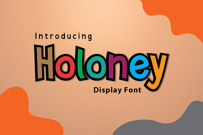 Holoney Display Font brush brush script design font illustration lettering logo script typeface ui