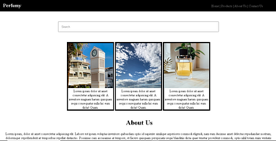 Perfume Page CSS css html