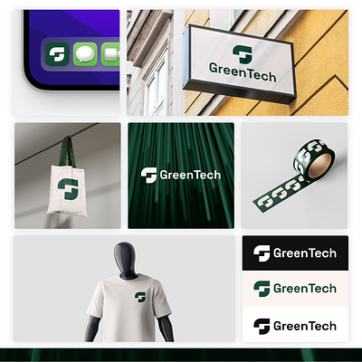 Branding and Logo Design - GreenTech branding graphic design logo logo design visual identity