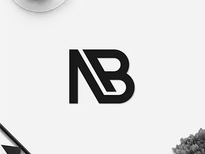 NB monogram logo design branding clothing line design icon illustration initials lettering logo logo design logotype minimal logo monogram symbol typography
