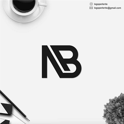 NB monogram logo design branding clothing line design icon illustration initials lettering logo logo design logotype minimal logo monogram symbol typography