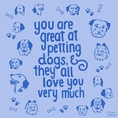 The Best Compliment dogs graphic design hand lettering illustration lettering type