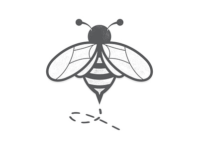 Flying bee animation branding fly graphic design honeybee insect logo motion graphics