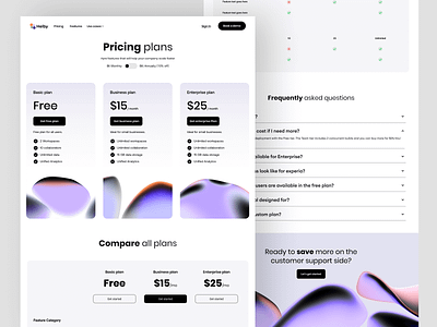 Helby Software Pricing Page Design comparison design illustration landing page logo prices pricing page pricing page design pricing page website pricing plans pricing ui pricing website saas table ui web web ui webflow webpage website ui