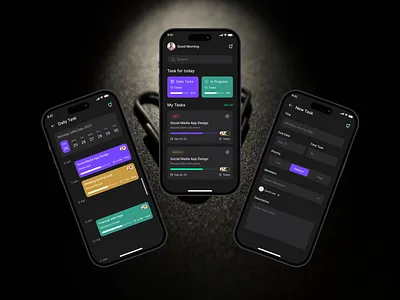 Task Management App add task android ios list view management app meeting app minimal product design mobile app related task schedule app tapbar task app task flow task list task management task manager ui design uiux