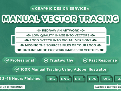 Vector Tracing Service branding design graphic design illustration logo vector