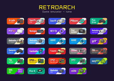 Retroarch emulator icons