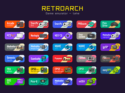 Retroarch emulator icons