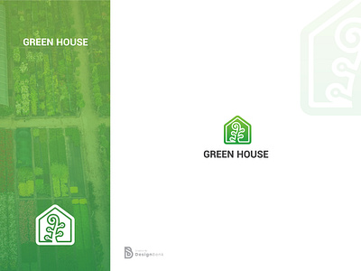 GREENHOUSE LOGO Design branding green house logo seed logo tech logo