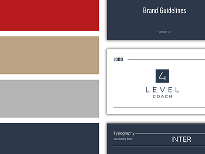 4 Level Coach Branding branding design graphic design logo