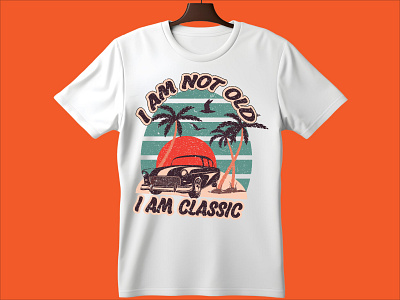 Vintage car T-shirt Design car speed