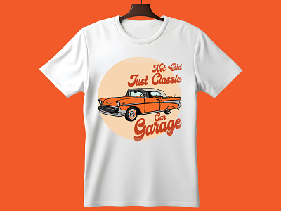Vintage car T-shirt Design car speed