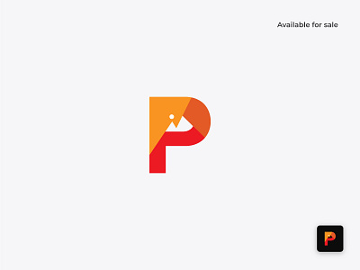 Letter P Logo,Combination P With Mountain Logo Design best logo brand identity branding logo logo design logo mark logo type logofulio p logo