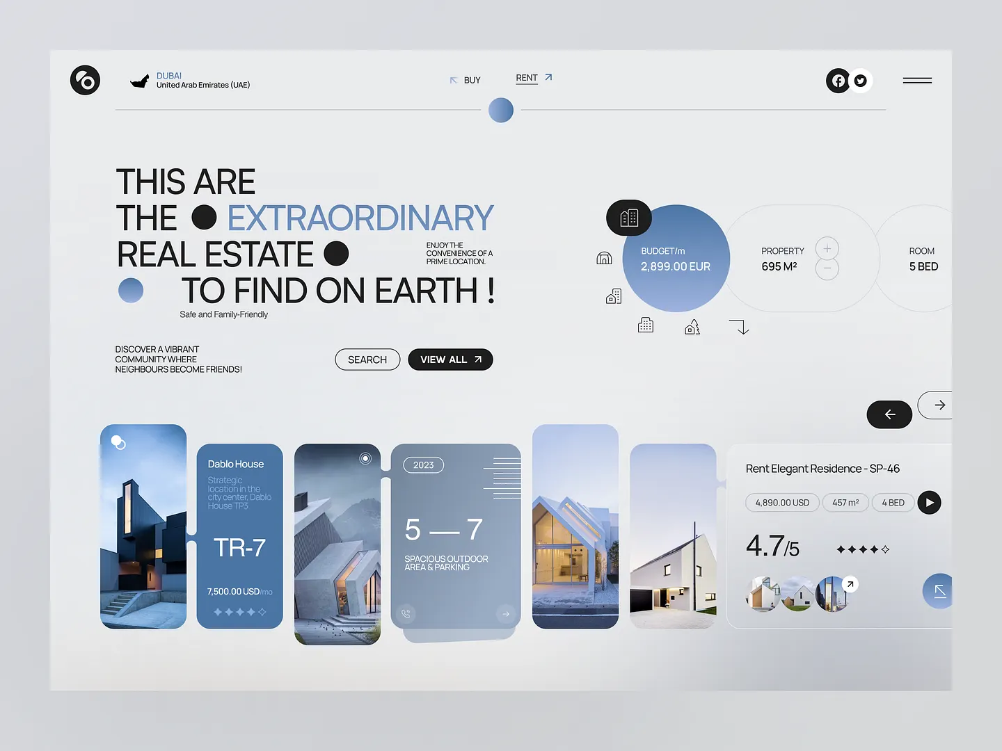 Modern Real Estate Investment Website Design