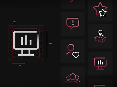 Resonate Iconography branding color design grapic design icon iconography icons illustration interface logo minimal ui ui ux vector visual website