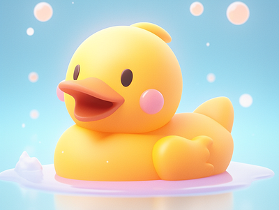 play-doh a cute duck dall e