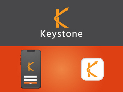Keystone App Logo agency app logo brand branding business corporate creative graphic design identity k letter k letter logo logo logo type studio symbol unique visual identity