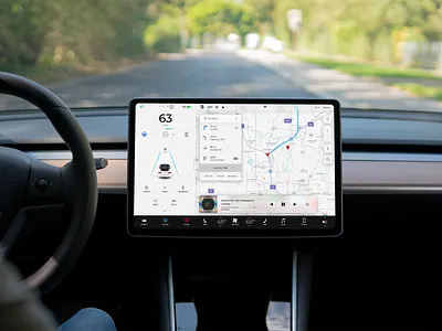 Tesla Display Redesign Concept design elon elon musk model s tesla ui
