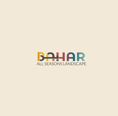 BAHAR LOGO arabic bilingual logo arabic english bilingual logo bahar arabic logo bahar logo bahar name design bilingual logo