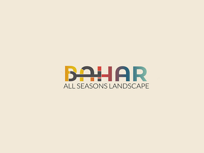 BAHAR LOGO arabic bilingual logo arabic english bilingual logo bahar arabic logo bahar logo bahar name design bilingual logo