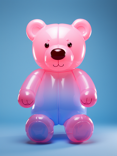 inflatable cute bear dall e
