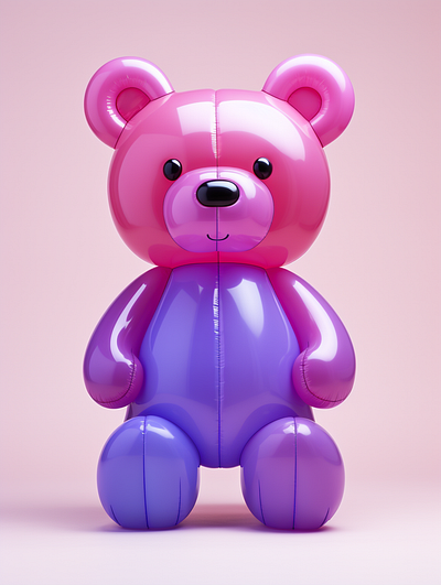 inflatable cute bear dall e