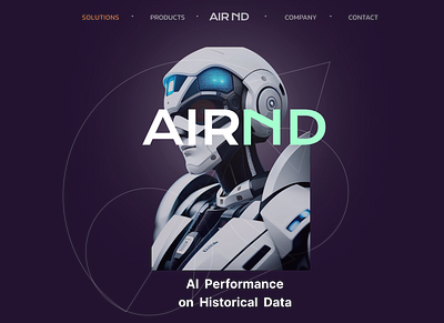 AIRND Website 3d animation branding graphic design logo motion graphics ui