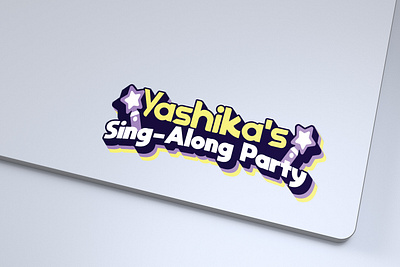 Yashika's Sing Along Party branding custom logo design custom typography font graphic design hand written illustrator logo mockup modern design t shirt design