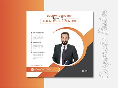 Social Media Poster Design agency agency poster business poster corporate poster design graphic design graphic designer instagram post poster design poster template social media post