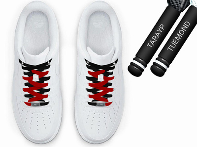 Ready to Turn Heads with Air Force Shoelace Magic: A Style Revo air force branding business company design dribble flat graphic design illustration lace shoe shoelaces