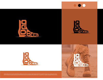 Logoboon Logo branding brown design graphic design illustration logo shoe typography