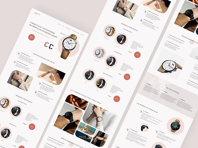 Landing page for a smart watch store #3 design elegance landing page smartwatch ui ux watch store