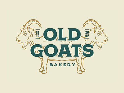 Old Goat Bakery brand design brand illustration branding design logo logo system